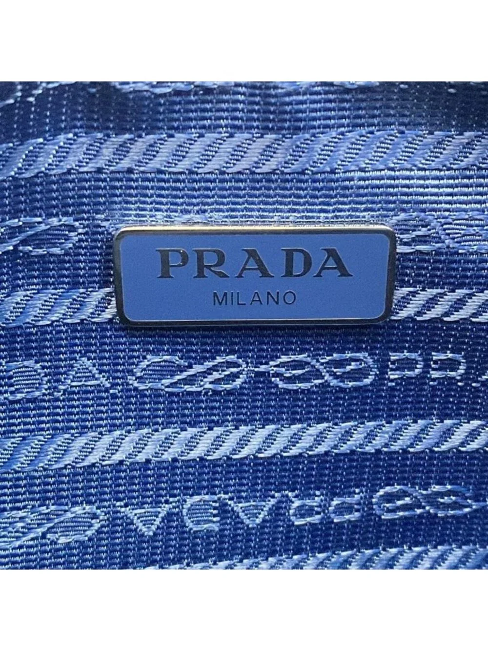 Prada Shoulder Bag Blue Chain Re Edition 2005